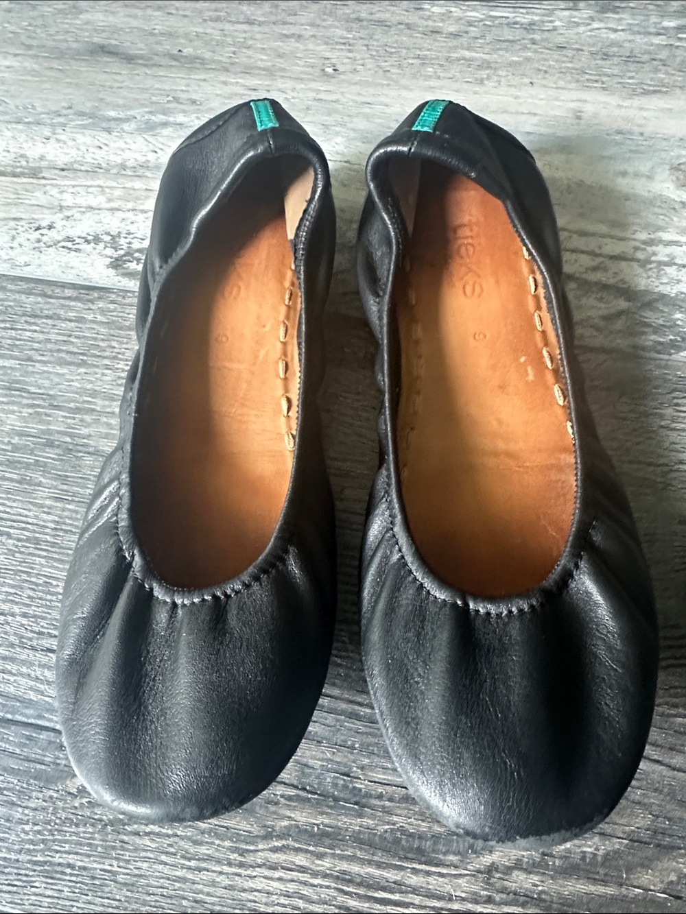 Black Tieks size 9 - Picture 2 of 5